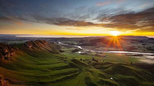 Hawke's Bay Sunset in New Zealand