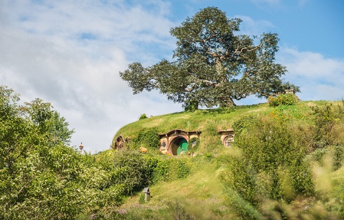 Hobbiton the Shire from Lord of the Rings in Waikato, New Zealand