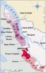 Bordeaux Wine Region Map Left & Right Bank | Winetraveler.com