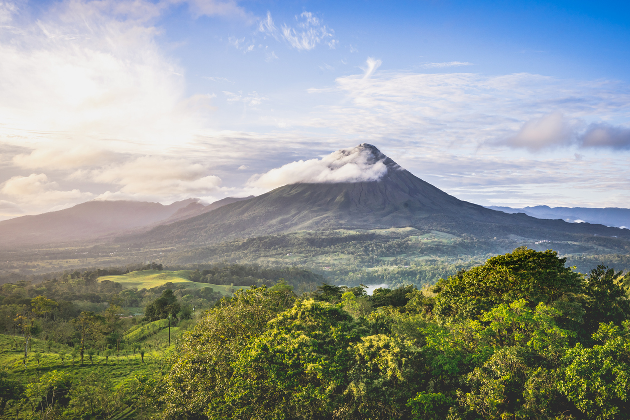 View of Arenal Volcano, One week Costa Rica itinerary