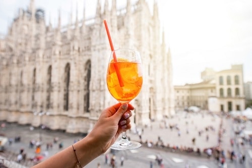 Best Things To Do and See in Milan - Drink an Aperol Spritz | Winetraveler.com