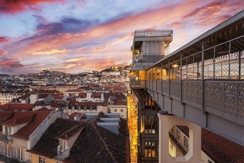 Unique Experiences in Lisbon Portugal - Santa Justa Elevator | Winetraveler.com