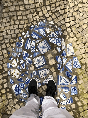 Azulejos colorful ceramic tiles in Lisbon, Portugal | Winetraveler.com