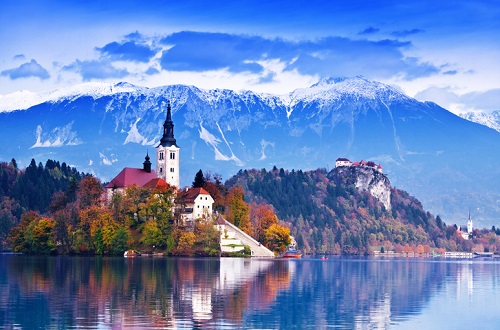 Bled Castle and Lake in Slovenia