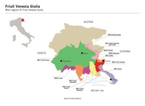 Friuli Venezia Giulia Wine Region Map | Winetraveler.com