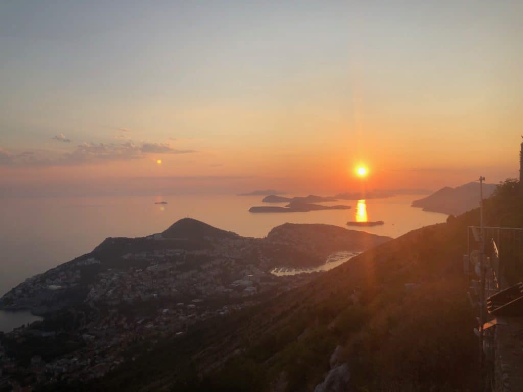 A Croatian sunset. Photo by Lori Zaino.