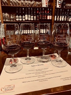 Wine Tasting Flight List Spice World at "The Tasting Room" Seattle | Winetraveler.com