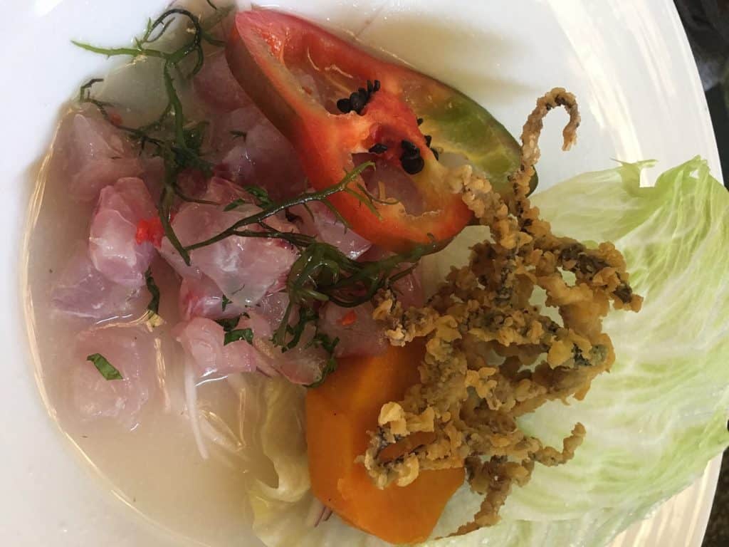 Ceviche in Lima Peru, Image courtesy Lori Zaino