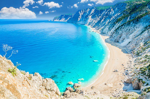 The largest of the Ionian islands, Kefalonia has some of the whitest sand in Greece (make sure to visit Myrtos Beach).