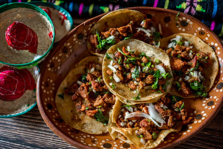 Tacos al pastor from Mexico City