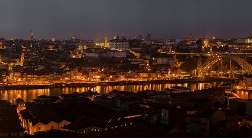 Vila Nova de Gaia view from World of Wine Porto
