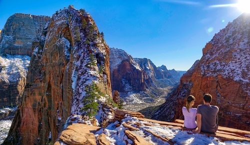 Zion National Park is a top Winter destination for outdoor enthusiasts.