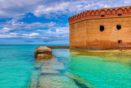 Beautiful ocean views can be found at Dry Tortugas National Park during the Winter season.
