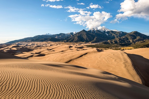 Best National Parks to visit in Spring | Late afternoon at Great Sand Dunes National Park, Colorado.