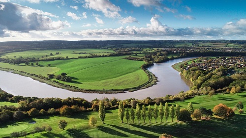 Aerial perspective of North Bristol, UK