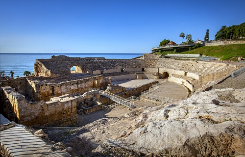 Ancient Roman Ampitheater in Tarragona, Spain