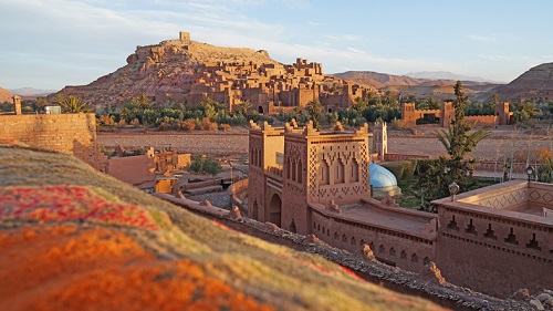 Aït Benhaddou between the Sahara and Marrakesh in Morocco.