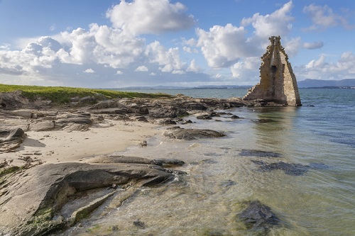 Cambados, Rias Baixas, Spain, Defensive Tower Ruins