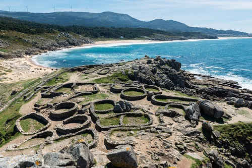 Galicia Spain, Ancient Ruins near Rias Baixas