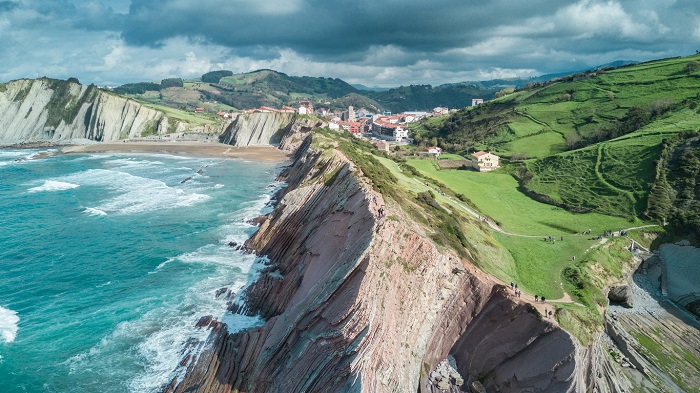 Spain's Galician Coastline near Rias Baixas in northwestern Spain