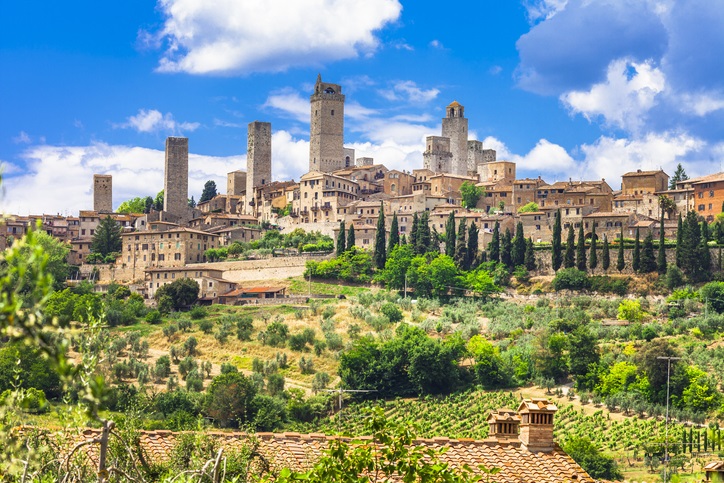 Beautiful view of San Gimignano