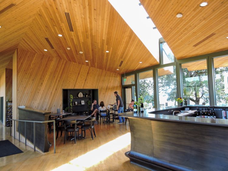 Inside Sokol Blosser tasting room in Willamette Valley. Image courtesy Pam & Gary Baker.