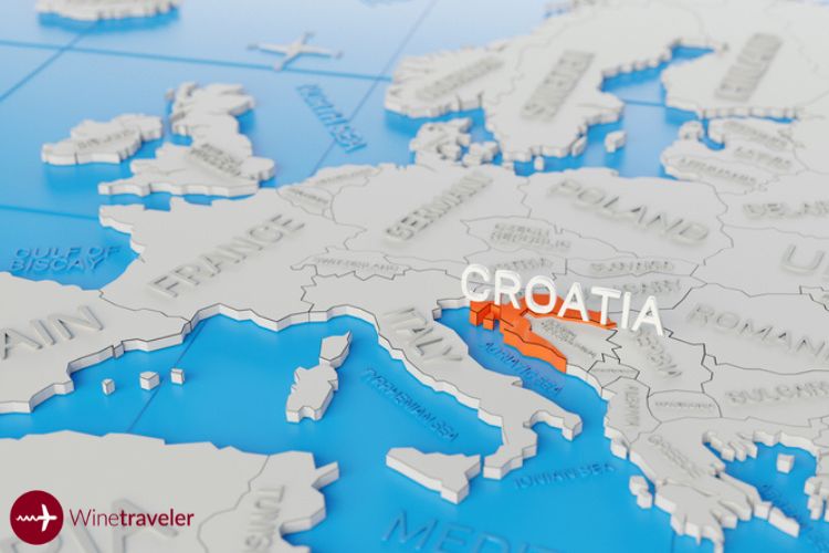 Map of Croatia and where it stands out in Europe