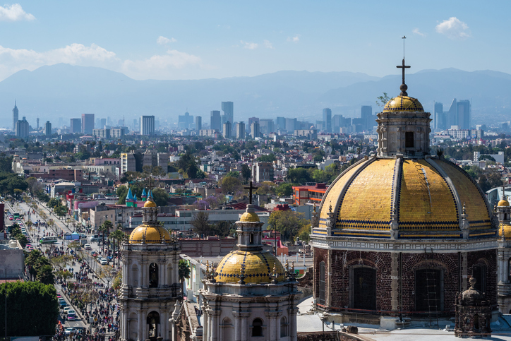 Historical Landmark Basilica of Our Lady of Guadalupe in Mexico City, Mexico