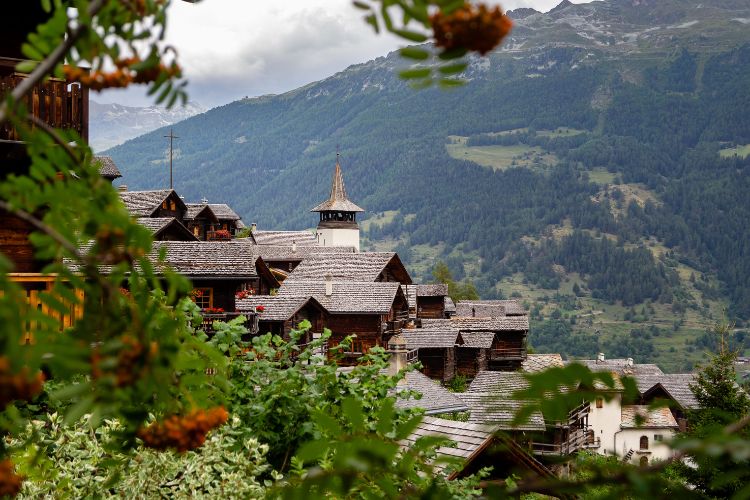 Grimentz beautiful Swiss Alps village