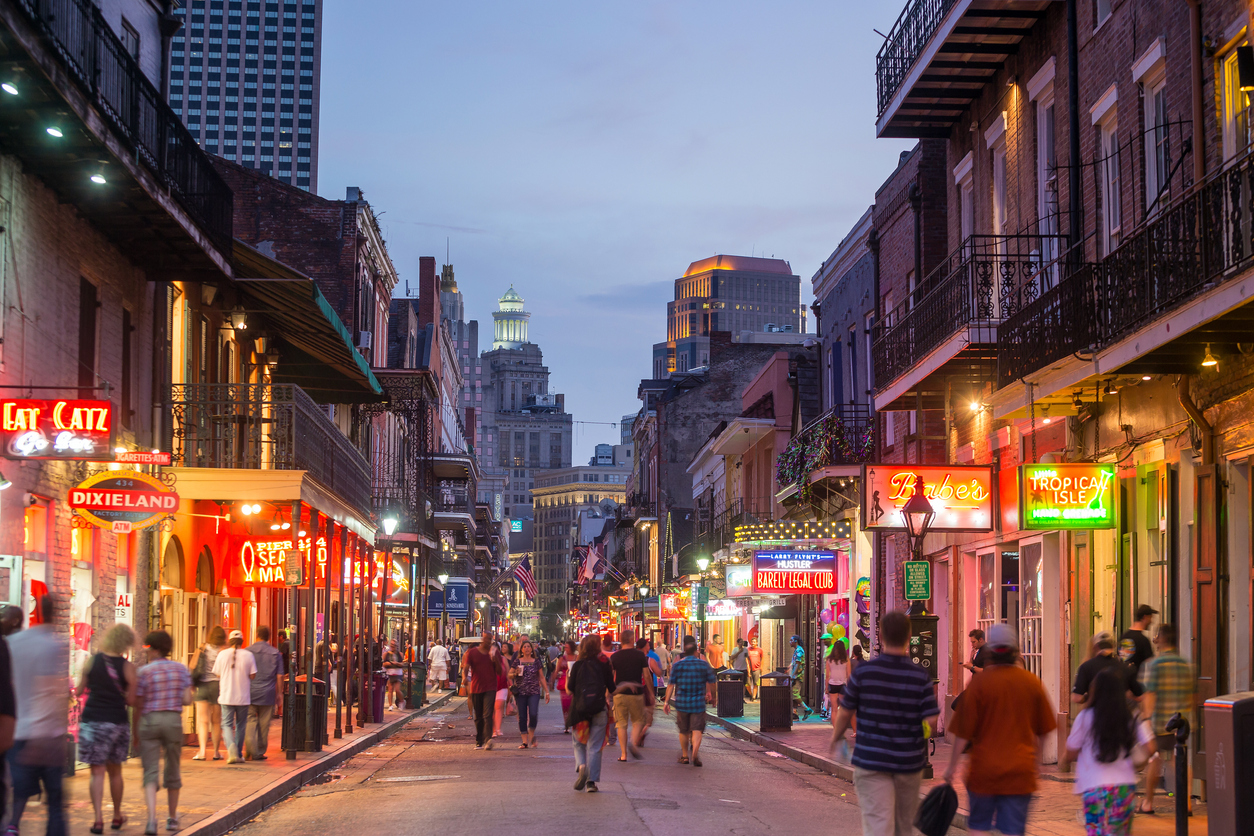 View of some of the best bars in New Orleans