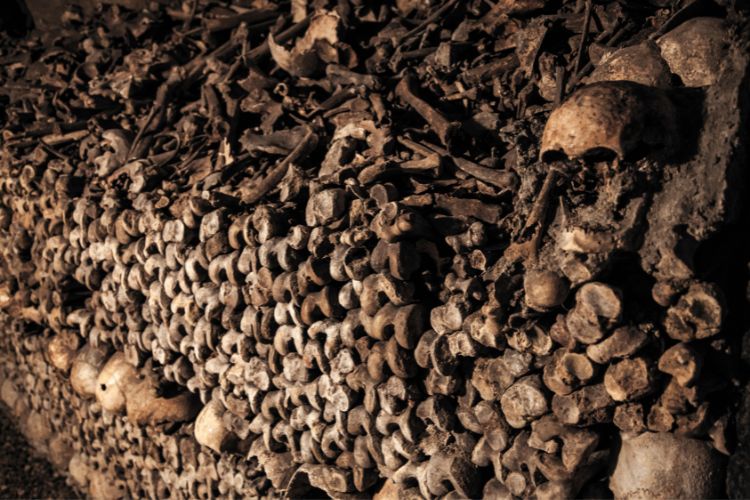 Experiencing the Catacombs of Paris is one of the best things to do in Paris