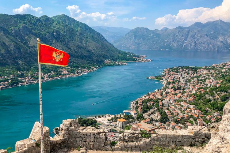 Kotor, Montenegro from above