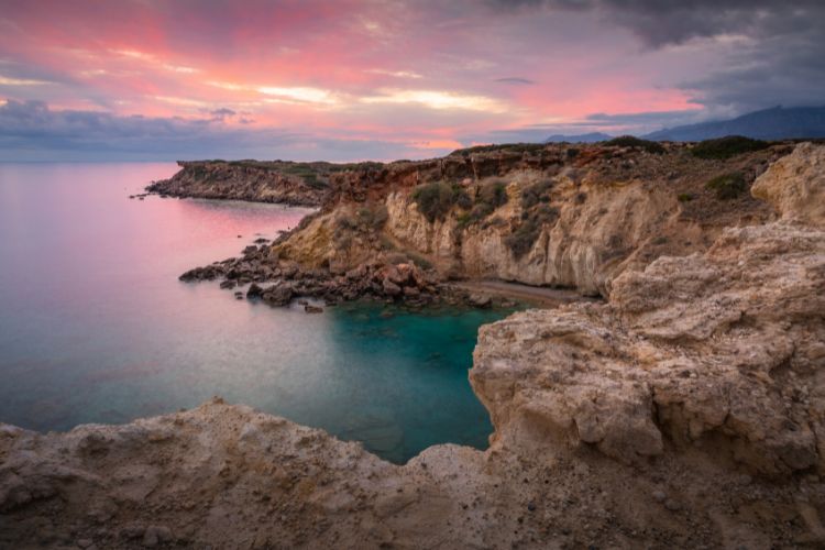 Pretty sunset on Crete