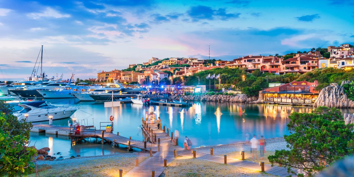 Beautiful view of Sardinia Italy
