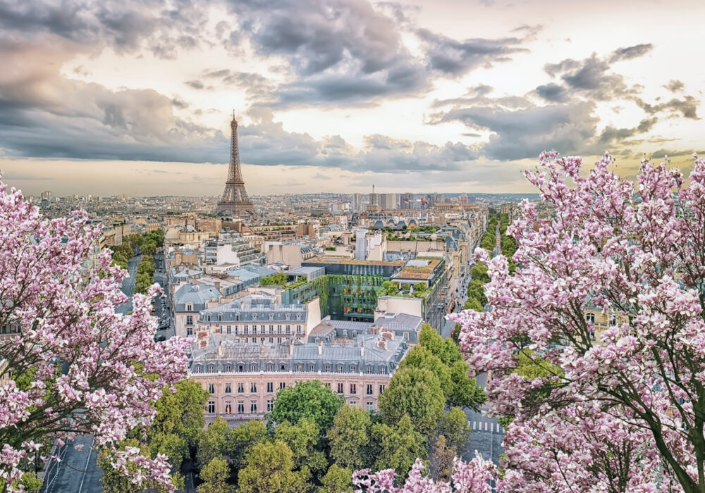 Beautiful aerial view of Paris and the best things to do in the city