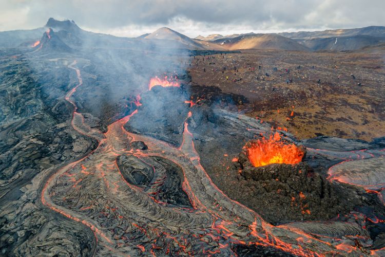 Recent volcanic eruptions in Iceland