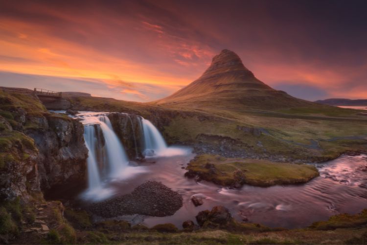 Kirkjufell Mountain in Snaefellsnes Iceland