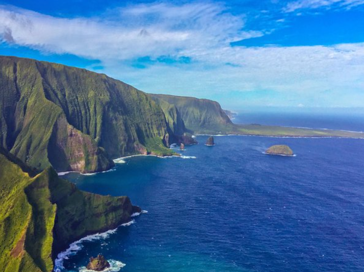 Maui view by helicopter