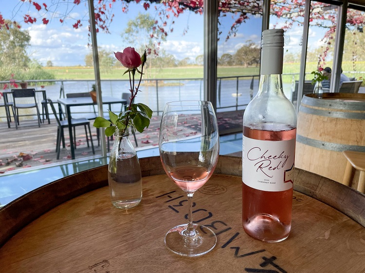 Tasting Cheeky Read, a Cabernet Rosé at Balnaves of Coonawarra