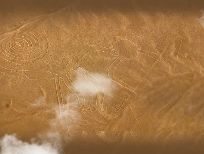 nazca lines monkey aerial view