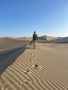 Sandboarding in Peru