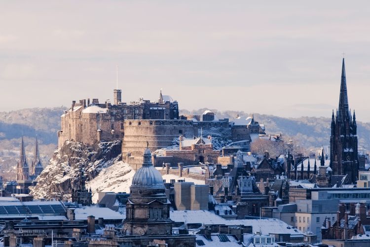 Edinburgh Castle in Winter