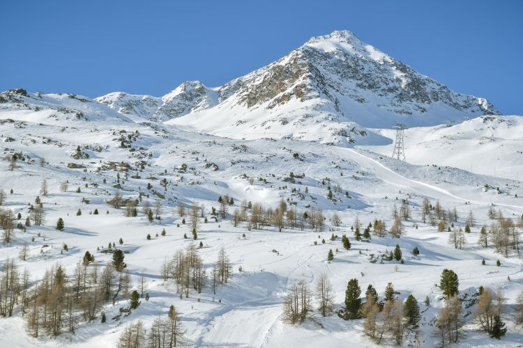 St. Mortiz, Switzerland during the winter season in Europe skiing