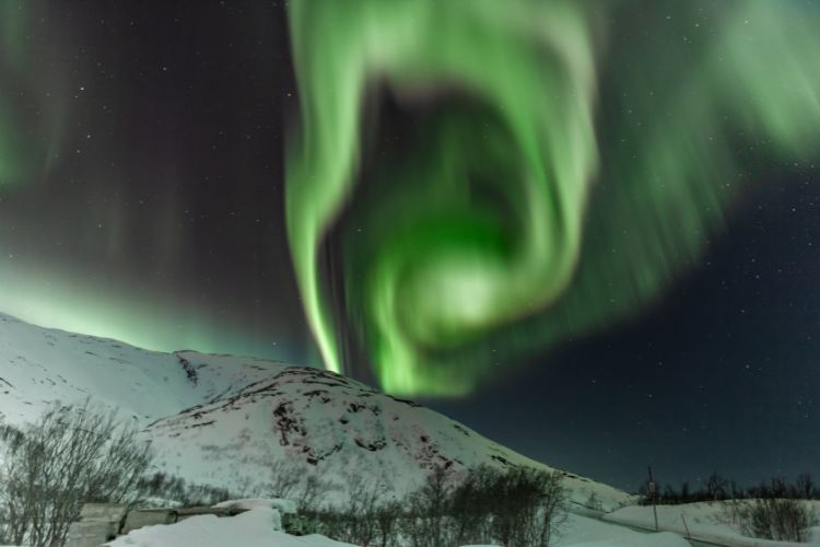 Tromsø, Norway Aurora View during Winter Season in Europe