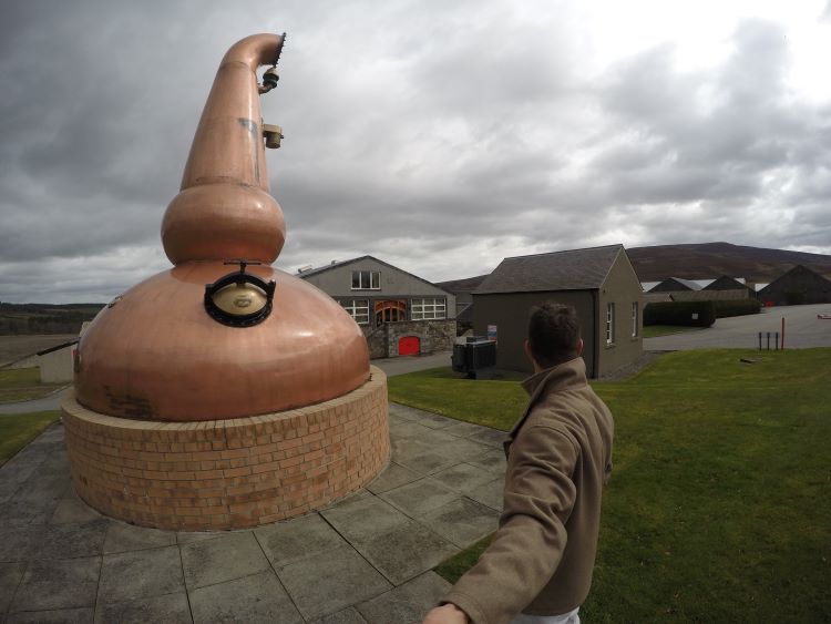 Visiting a distillery in Scotland