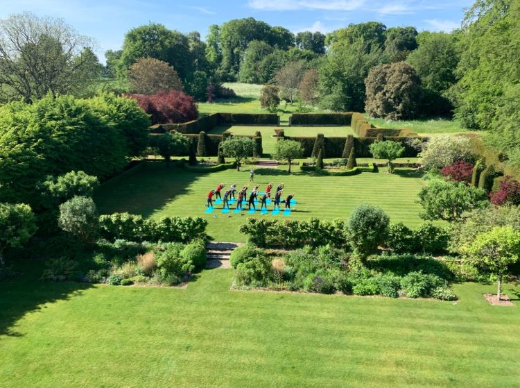 Yoga in the yard at 10 Castle Street