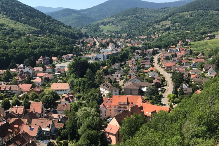 Aerial view of Kaysersberg