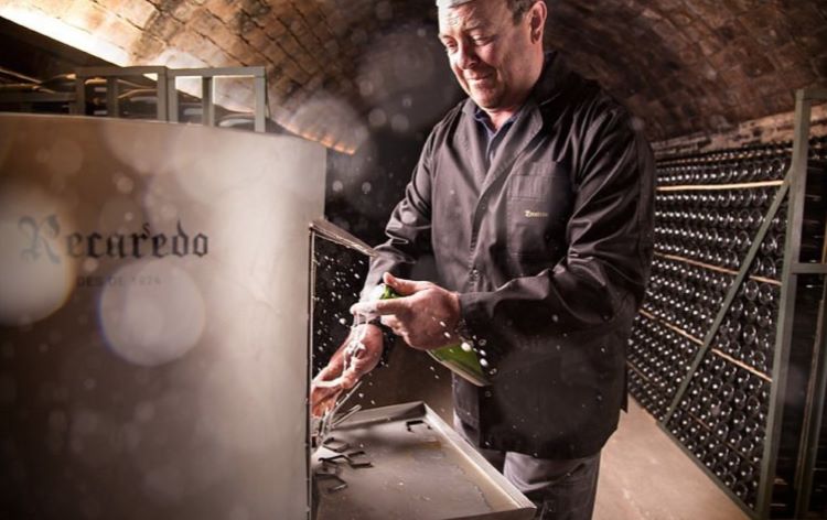 Opening Cava at Recaredo Winery in Penedes