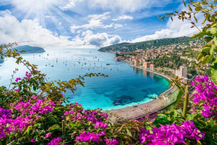 Villefranche sur Mer near Nice on the French Riviera