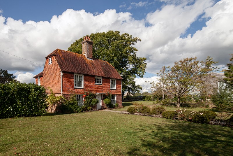 the vineyard house at Oxney Organic Estate